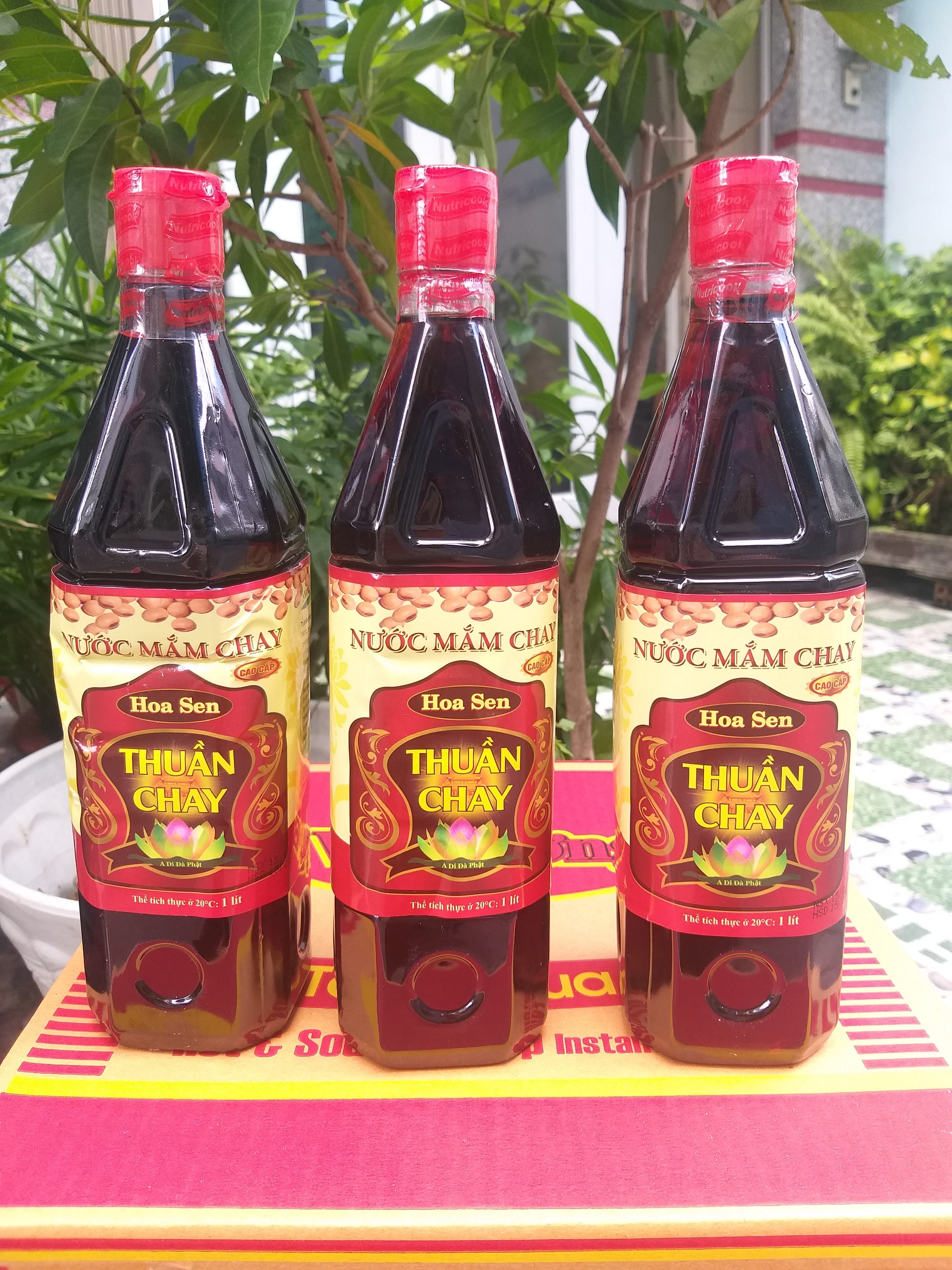 Nước mắm Nutri Thuần Chay Hoa Sen 1000ml (1 thùng)